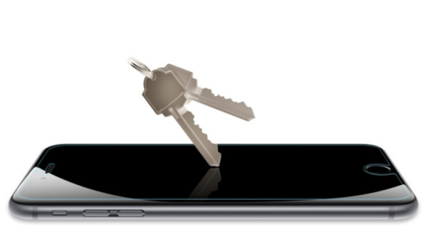Handy Displayschutzglas aus Hartglas 9H kristallklar für das iPhone iPhone 6/6s