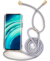 Handycase mit Kordel für Xiaomi-Modelle Xiaomi Mi 10 / 10 pro Grau / Silber