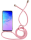 Handycase mit Kordel für Samsung-Modelle Samsung Galaxy A71 5G-Pink / Silber