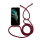 Handycase mit Kordel für iPhone-Modelle iPhone 7 / 8 / SE 2. + 3. Gen.-Dunkelrot / Silber