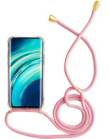 Handycase mit Kordel für Xiaomi-Modelle Xiaomi Mi 11 ultra Pink /Gold
