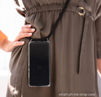 Handycase mit Kordel für iPhone-Modelle iPhone 13-Schwarz / Silber