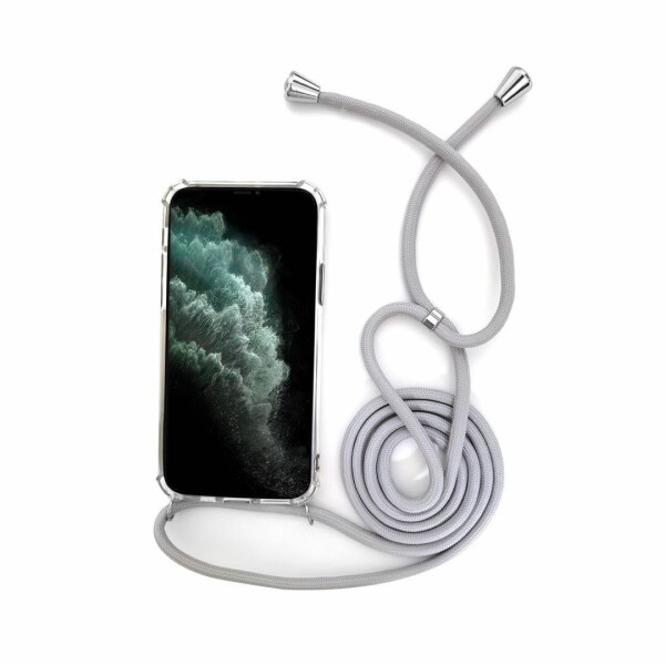 Handycase mit Kordel für iPhone-Modelle iPhone 13 Mini-Grau / Silber