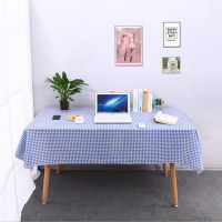 Tischdecke blau / weiß 95 x 145